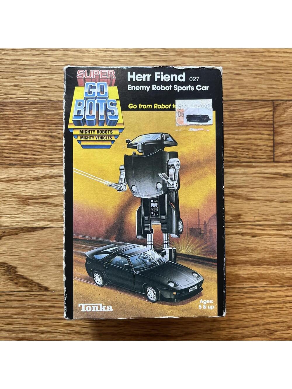 Super Go Bots Herr Fiend Enemy Robot Sports Car Tonka w/ Box